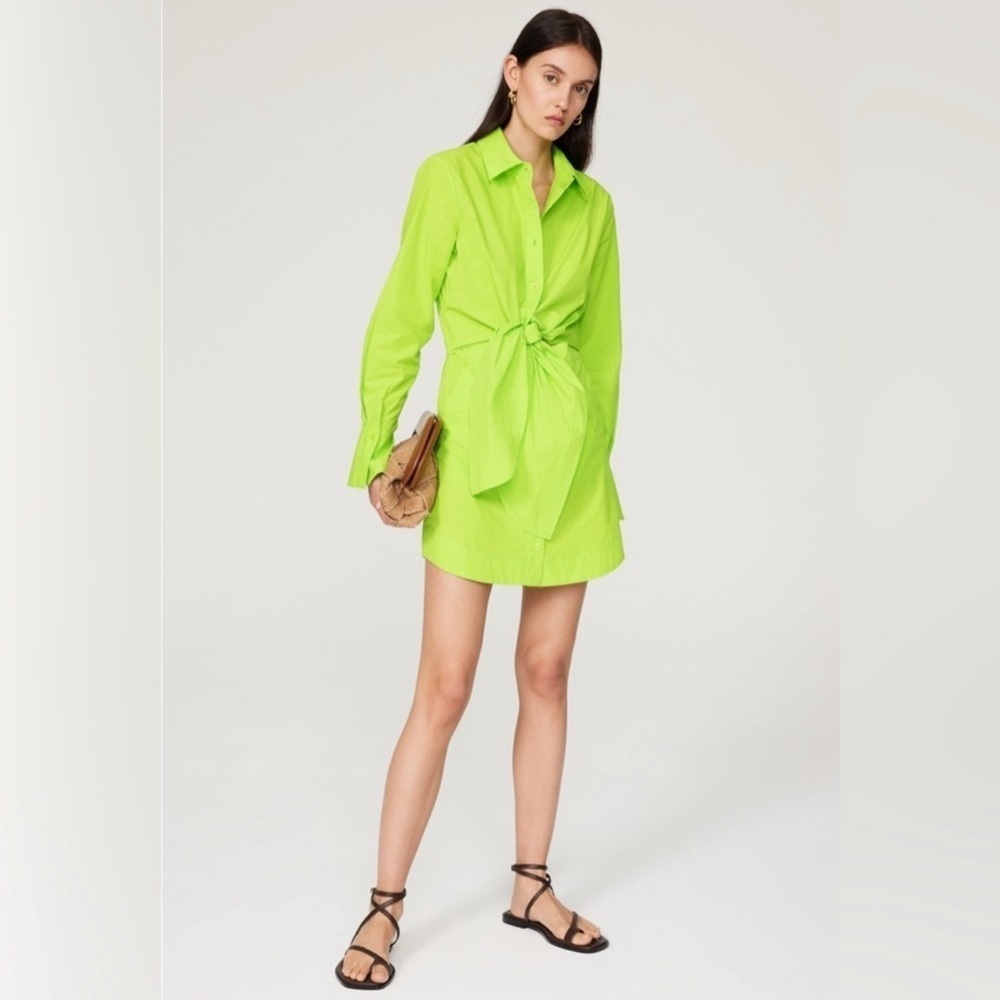 SIMKHAI Colbi Mini Shirt Dress XS